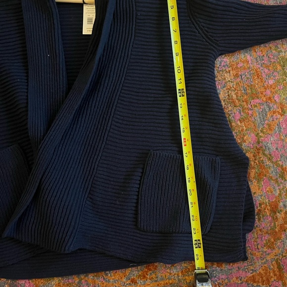 Michael stars vonn open cardigan / coatigan navy blue - Picture 4 of 11